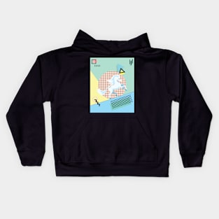 Riding 90's retro Kids Hoodie